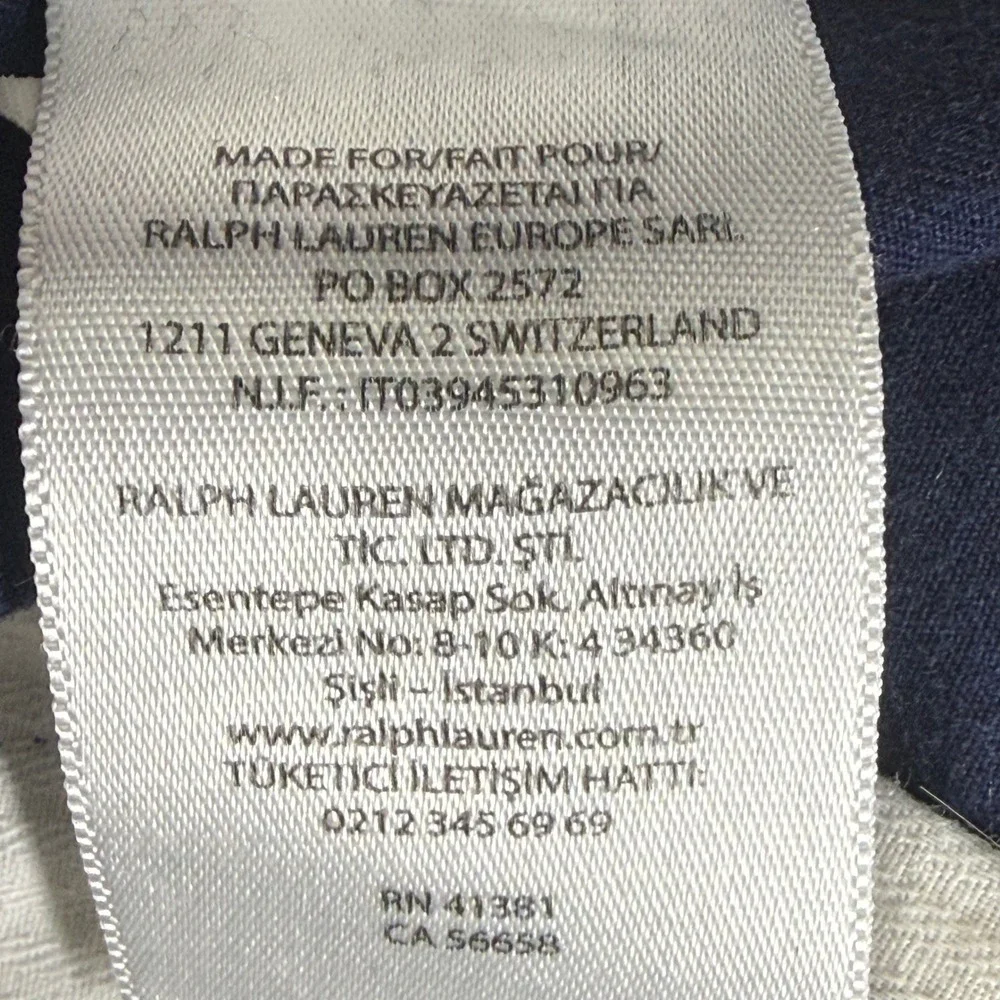 Polo Ralph Lauren Mens 34x30 Navy Blue Authentic Dungarees Straight Leg Pants